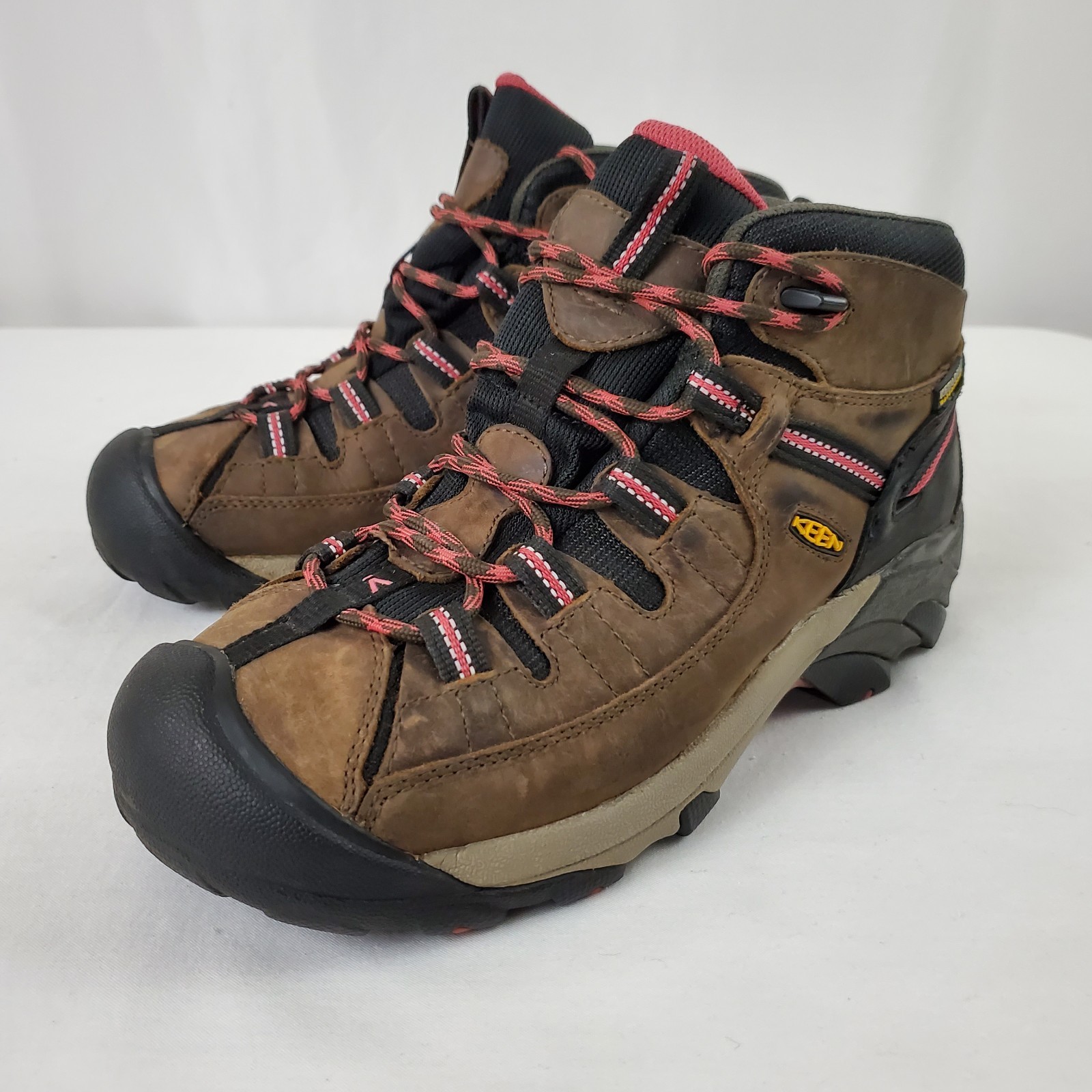 Stivali da trekking Keen Targhee II impermeabili medi da donna taglia 10 rosa marrone 1011522