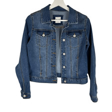 Mudd Girls Blue Denim Jacket size 16 Button Front