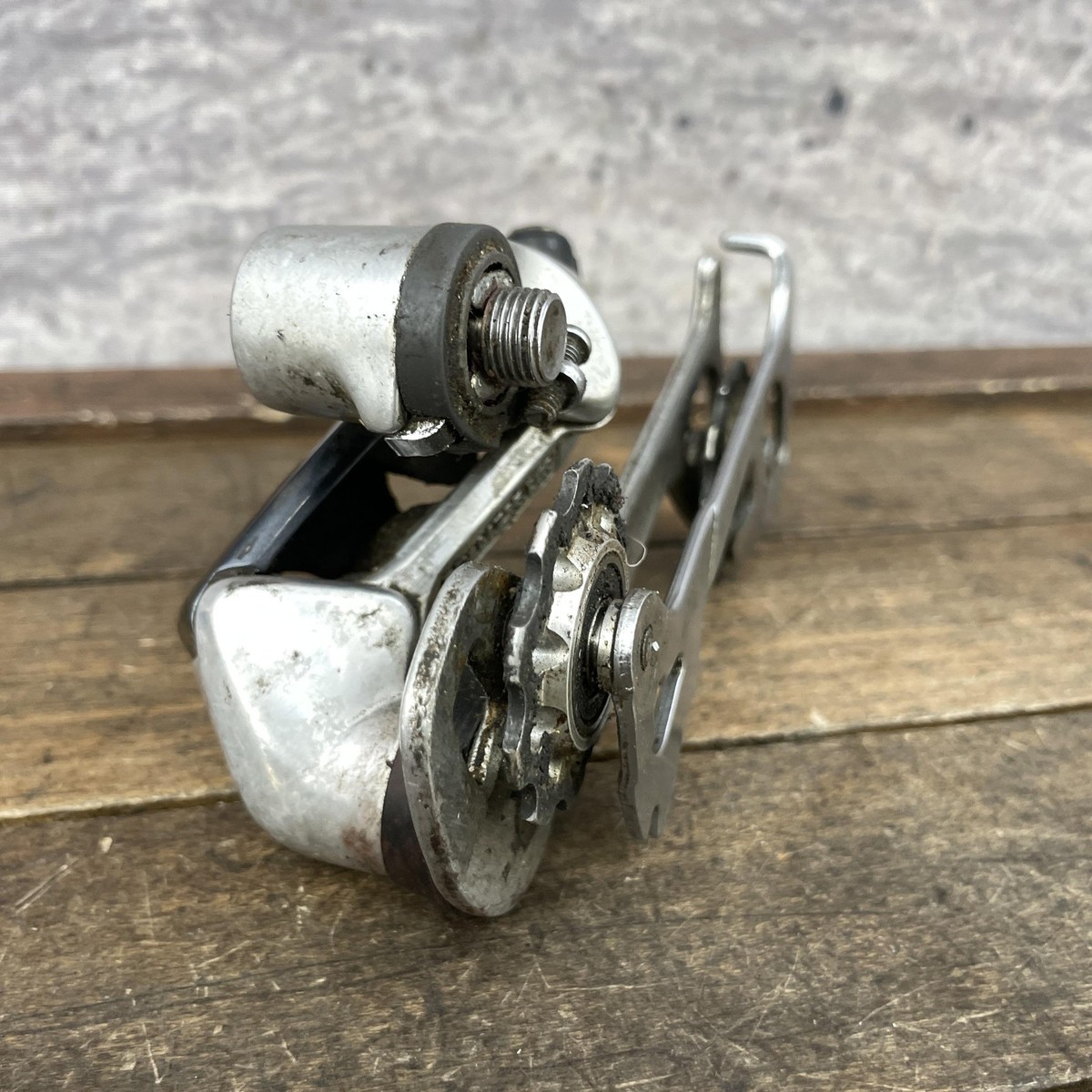 Vintage Shimano Deore XT RD-M735 Rear Derailleur Long Cage Silver