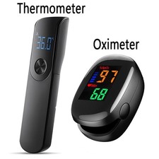 Medical Temperature Thermomete or Finger Blood oxygen saturation Oximeter  LED