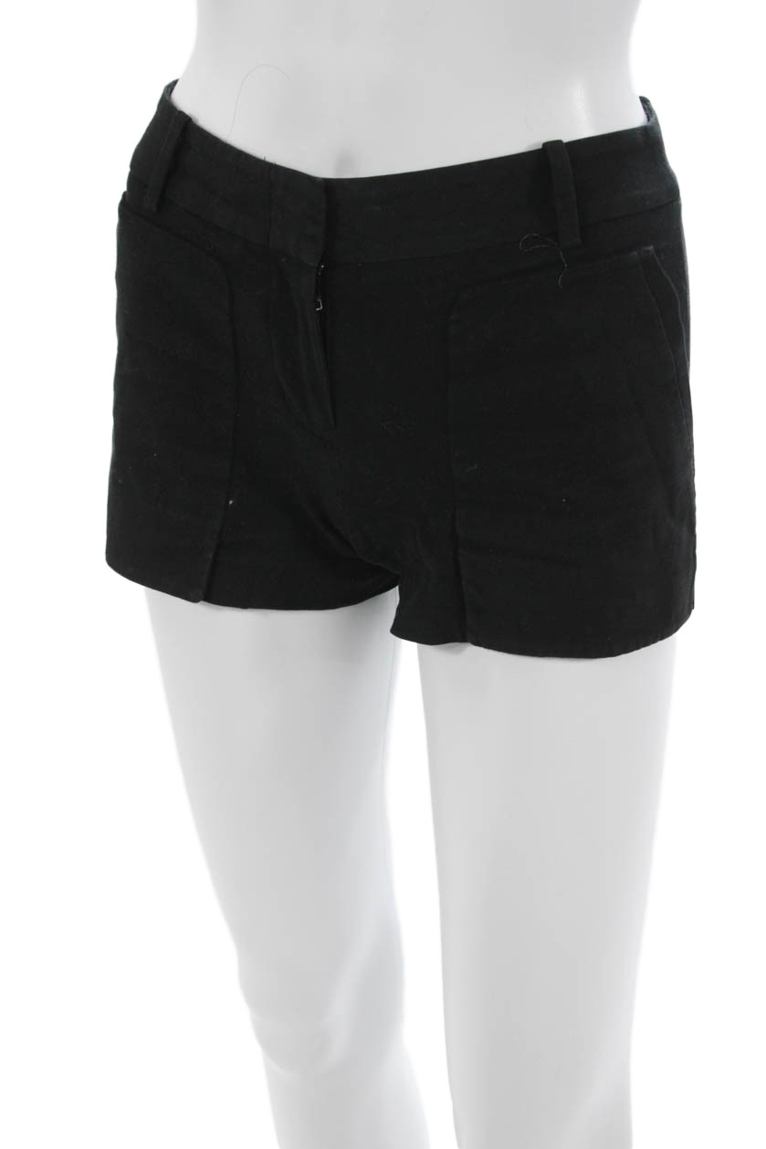 BCBG Max Azria Womens Solid Black Button Front Sh… - image 2