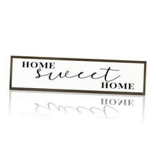 Home Sweet Home Sign, Rustic Home Decor for Front Door Porch Entryway, Day 7