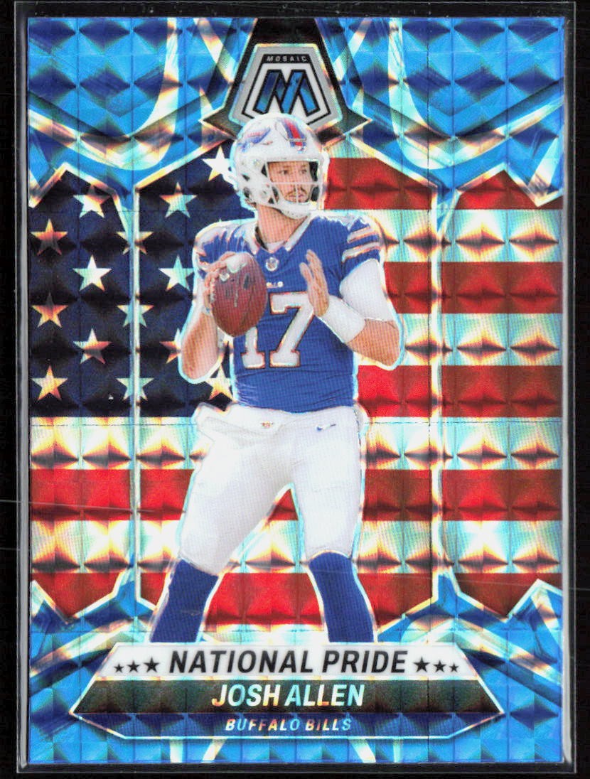2024 Panini Mosaic #254 Josh Allen Mosaic Reactive Blue