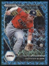 2021 Panini Prizm Draft Picks #PDP133 Jackson Glenn Carolina Blue Velocity Prizm