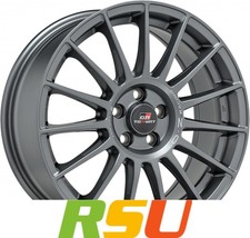 4x OZ Superturismo TGR-WRT matt graphite 7x17" ET42 LK4 100 ML 68 Alufelgen 1...