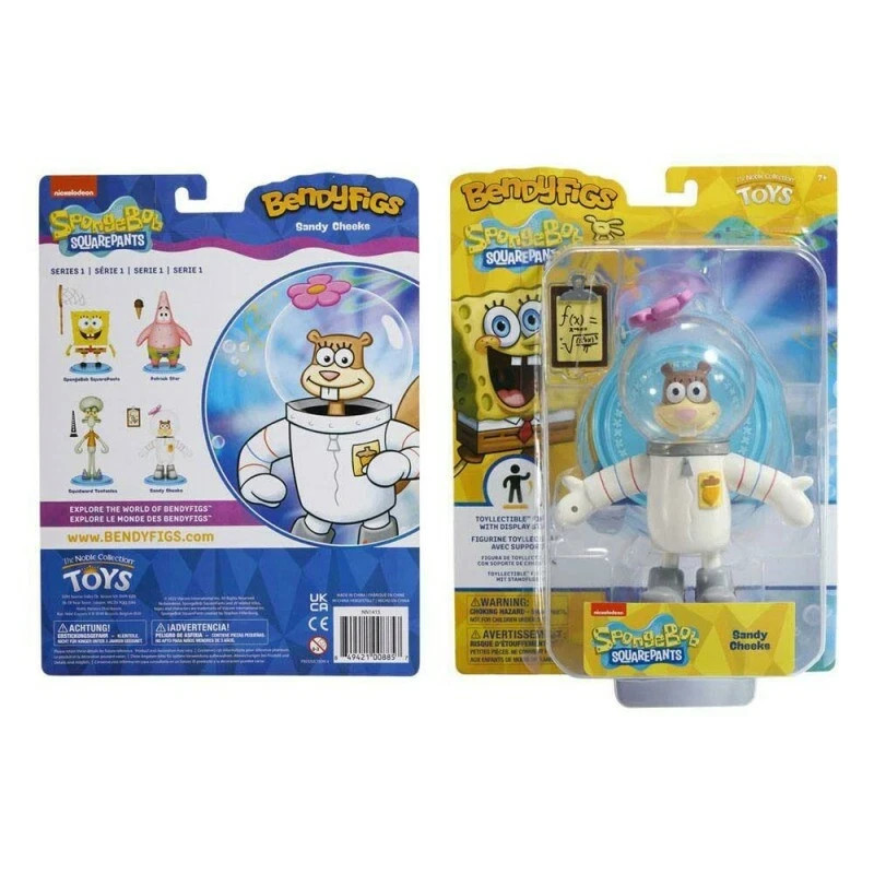 Spongebob Squarepants - Sandy Cheeks Bendyfig PVC Figure Noble Collections