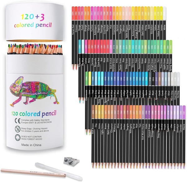 Buntstifte Set 120 Farben Weicher Kern KüNstler Zeichnen Skizzieren Schattieren-image