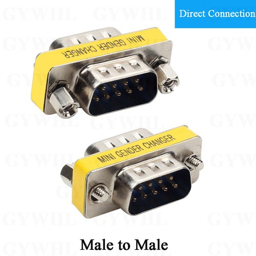 Gender Changer 9 Pin Male - M M - Female F - F Serial RS232 Adapter Coupler DB9 - Picture 11 of 19