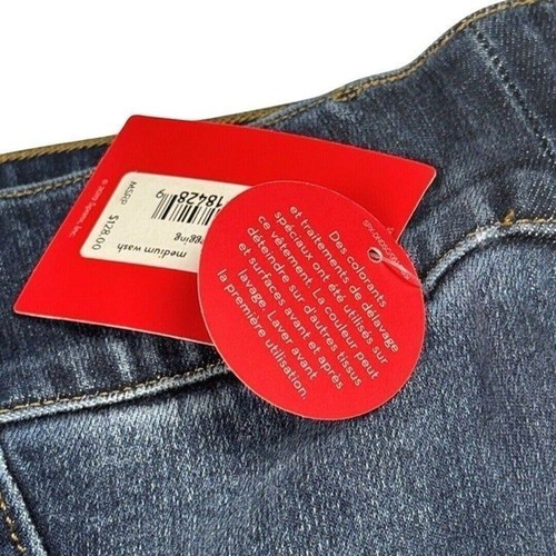 Jeans Spanx taglia S invecchiato orlo grezzo pull on elasticizzato vita alta nuovo con etichette - Foto 12 di 12