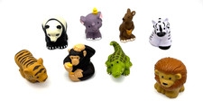 Fisher Price Little People Zoo Animali 2011 Set di 8 Panda Tigre Scimmia Zebra