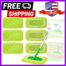 Reusable Mop Pads Compatible with Swiffer Sweeper, 6 Pack Washable Microfiber...
