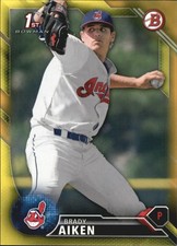 2016 Bowman Prospects Yellow #BP7 Brady Aiken - BB