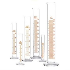 5ml - 1000ml Transparent Graduated Measuring Cylinder with Stopper Lab Supplies