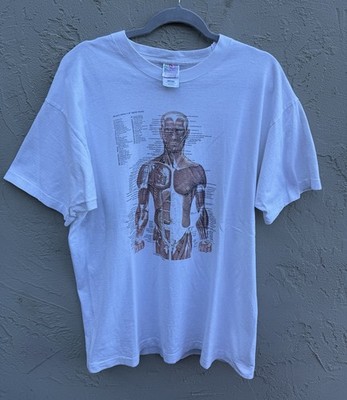 Vintage 90s Kurt Cobain Nirvana Anatomical Graphic T Shirt XL