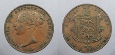 JERSEY 1844 1/26 Shilling Victoria #WC105583