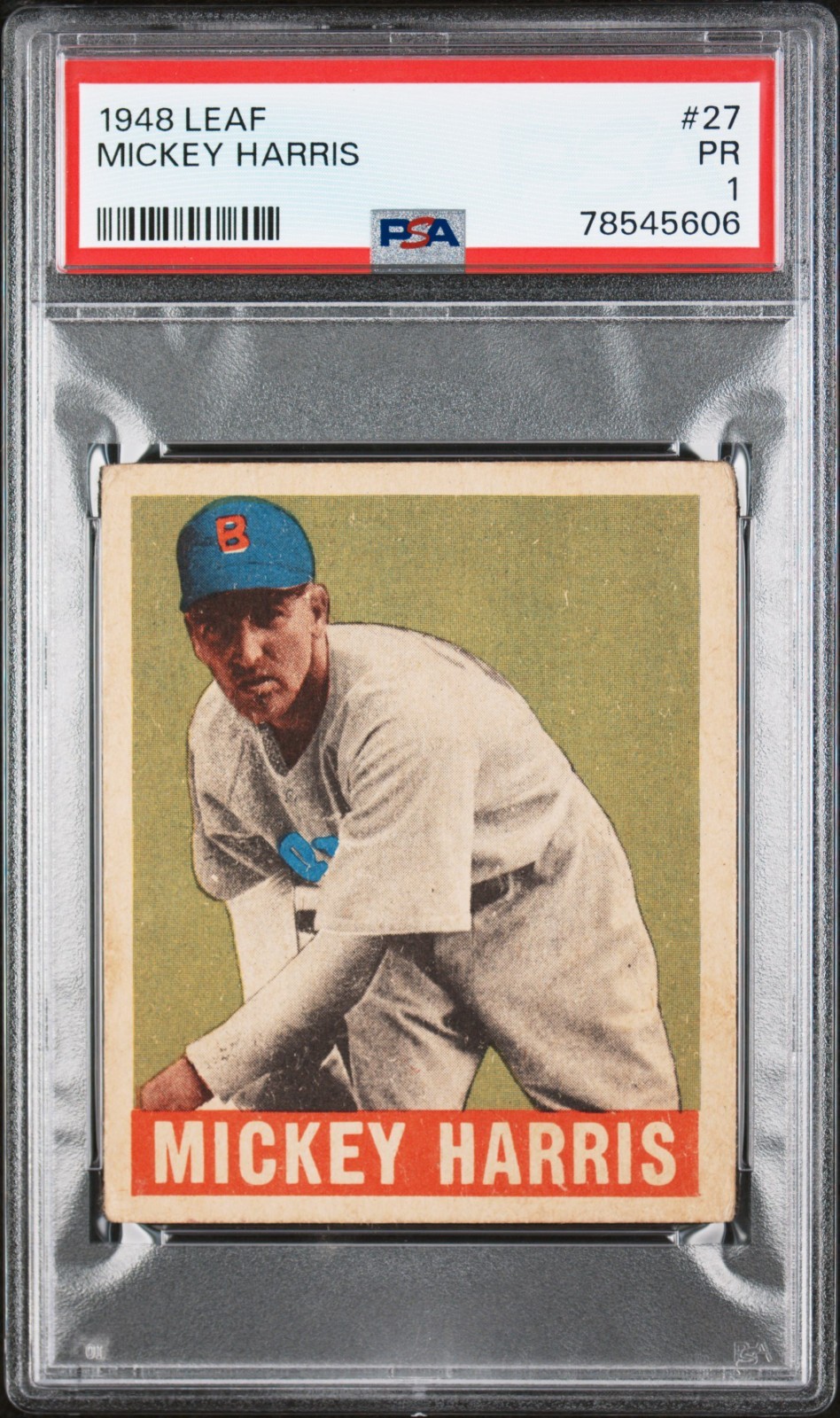 1948 Leaf #27 Mickey Harris PSA 1