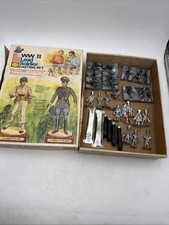 Vtg 1955 Rapco WWII Lead Soldier Casting Set Molds + Figures Orig Box SOLD AS IS