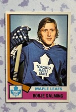 1973 O-Pee-Chee Borje Salming Rookie Card Toronto Maple Leafs. rookie card picture
