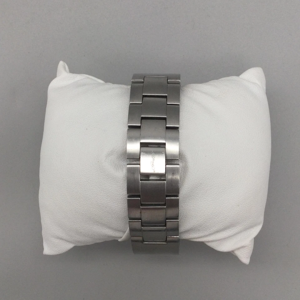 Ed Hardy Watch Mens 38mm Stainless Steel Blue Date CASSF0828 New Battery 7.25" - Image 3 of 4