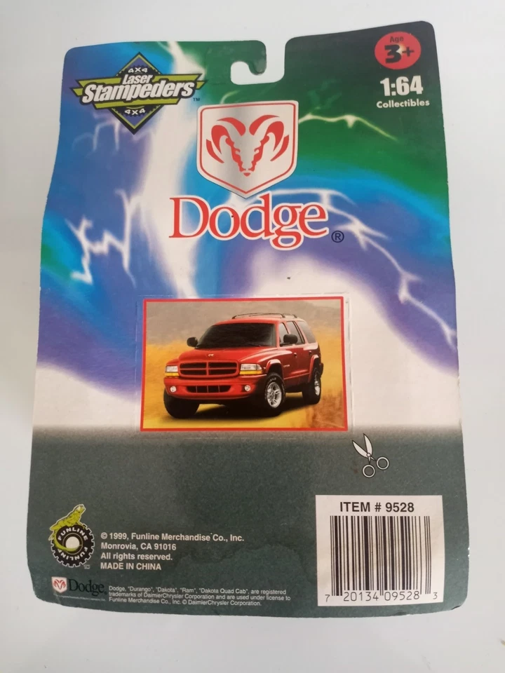 DODGE DAKOTA SPORT P/U TRUCK LASER STAMPEDERS 4X4 HI-REV MOTORIZED DIECAST 1:64 - Image 2 of 3