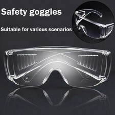 Clear Safety Anti Fog Goggles Glasses for Work Lab Outdoor Eye Protection US