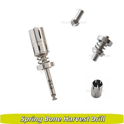 Dental Bonesier Autogeneous Bone Harvesting Drill with Spring Self-grinding Bone
