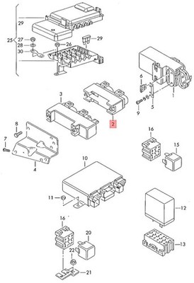 Genuine VW SEAT Sharan syncro 4Motion Control Unit For Radiator Fan 7M5919506