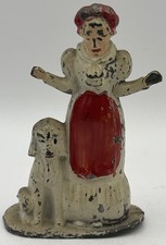 VINTAGE TOMMY TOY LEAD FIGURE TT18 NURSERY RHYMES OLD MOTHER HUBBARD WITH DOG