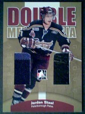 JORDAN STAAL  AUTHENTIC DUAL GAME-USED MEMORABILIA  /10 GOLD  SP