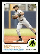 2022 Topps Heritage Minor League #178 Maikol Escotto Card Bradenton Marauders