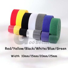 Loop Sticky Strips  Sew on Hook Stick on Tape Cable Straps Cable Ties 10-25mm