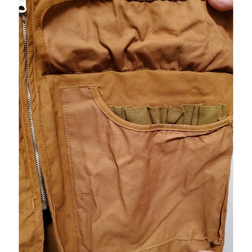 Vintage Outdoor Adventures Water Repellant Duck Canvas Hunting Vest Mens Large - 第 10/16 張圖片