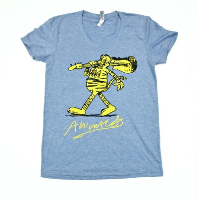 Maroon 5 Women's 2015 Animals Tee American Apparel T-Shirt - Blue- M