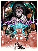 Star Wars Return Of The Jedi (ap) Screen Print Poster Joshua Budich Mondo Rotj Star Wars Return Of The Jedi (ap) Screen Print Poster Joshua Budich Mondo Rotj