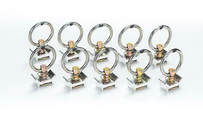 LOADCARE 10x Single Endbeschlag Endfitting für Airlineschiene Zurrschiene Flugöse 500 daN