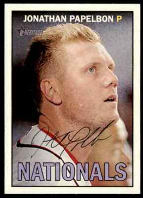 2016 Topps Heritage Jonathan Papelbon #73 Washington Nationals