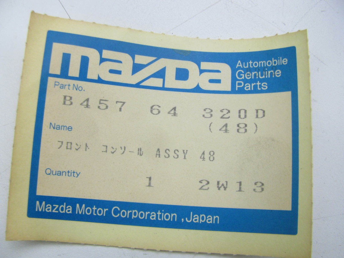 NEW - OEM Mazda B457-64-320D-48 Shifter Console Assembley Blue