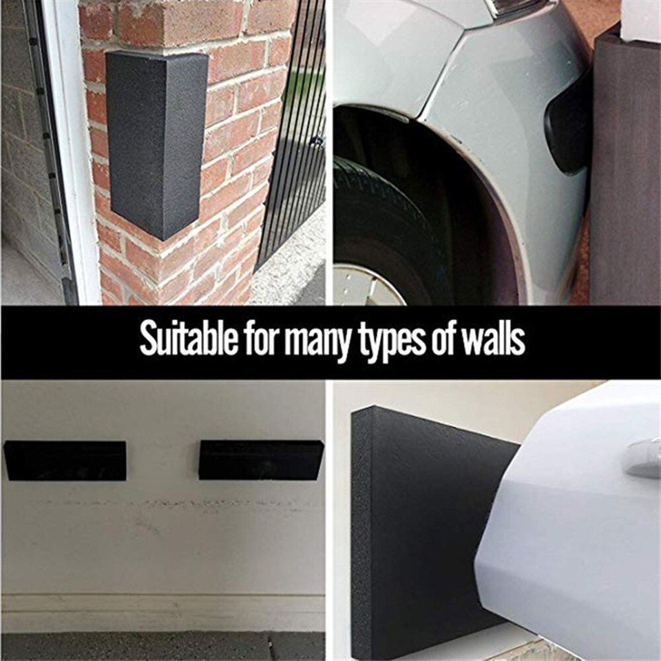 4pcs Garage Auto Door Protector Wall Corner Bumper Guard Foam Block For