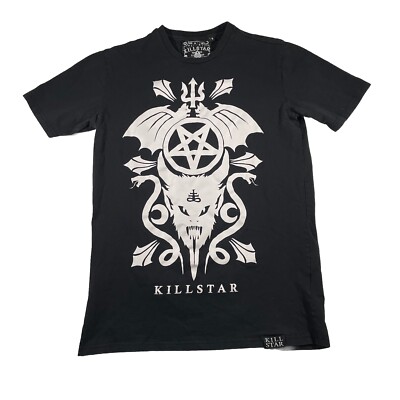 Killstar T Shirt S Graphic Print Cult Luxury Black Unisex Preowned Casual