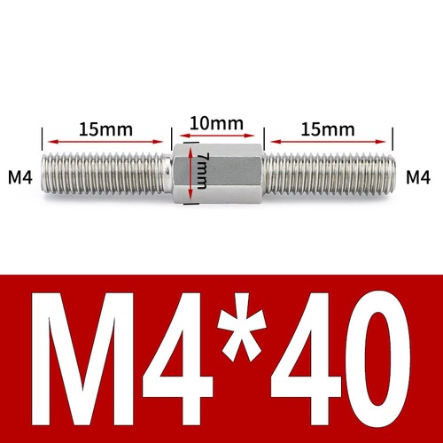 M4-M16 304 Stainless Steel Double End Studs Bolt Left and Right Thread ...