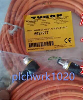 1 PCS NEW IN BOX Turck 6627277 WKC4.5T-P7X3.1-10-RSC4.5T/TXO connection cable