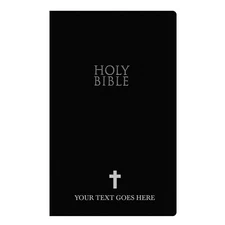 Personalized NIV Bible New International Version Leather-Look Cover with Text