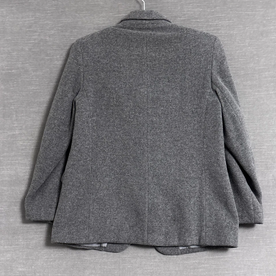 Blazer Preston York 4 Pequeño Gris Lana Cachemira Clásico Preppy Carrera De Colección Foto 4 de 4