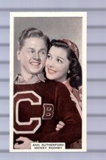 MICKEY ROONEY & ANN RUTHERFORD - MOVIE STAR CARD - A&M WIX SER 3 - 1939 - #66