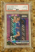 2018-19 Panini Prizm Kevin Knox Purple Pulsar Rookie /35. PSA 10.