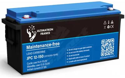 Ultimatron Blei Kohlenstoff Batterie JPC 12 150   12 V Lead-Carbon Deep-Cycle