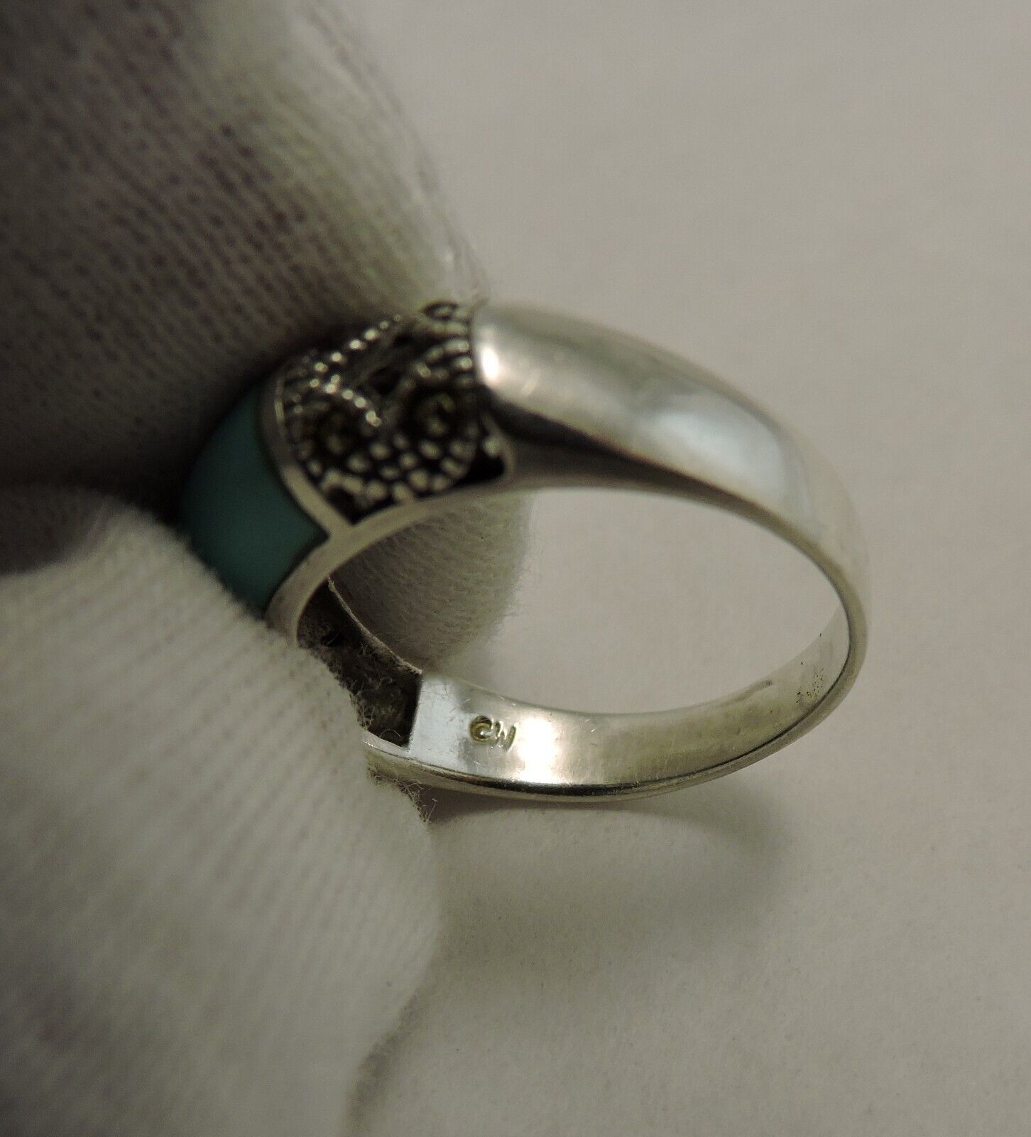 CW Wadsworth Vintage 925 Sterling Silver Ring Siz… - image 7