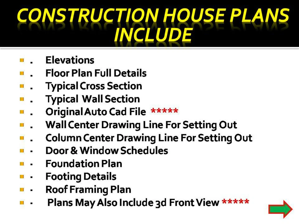 Casa dúplex personalizada construcción casa 5 dormitorios 3 planos de baño con garaje CAD Foto 4 de 4