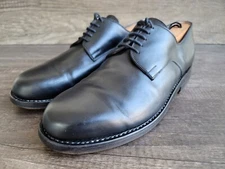 Vass Budapest Black Leather Derby Shoes Size 42 US 9.