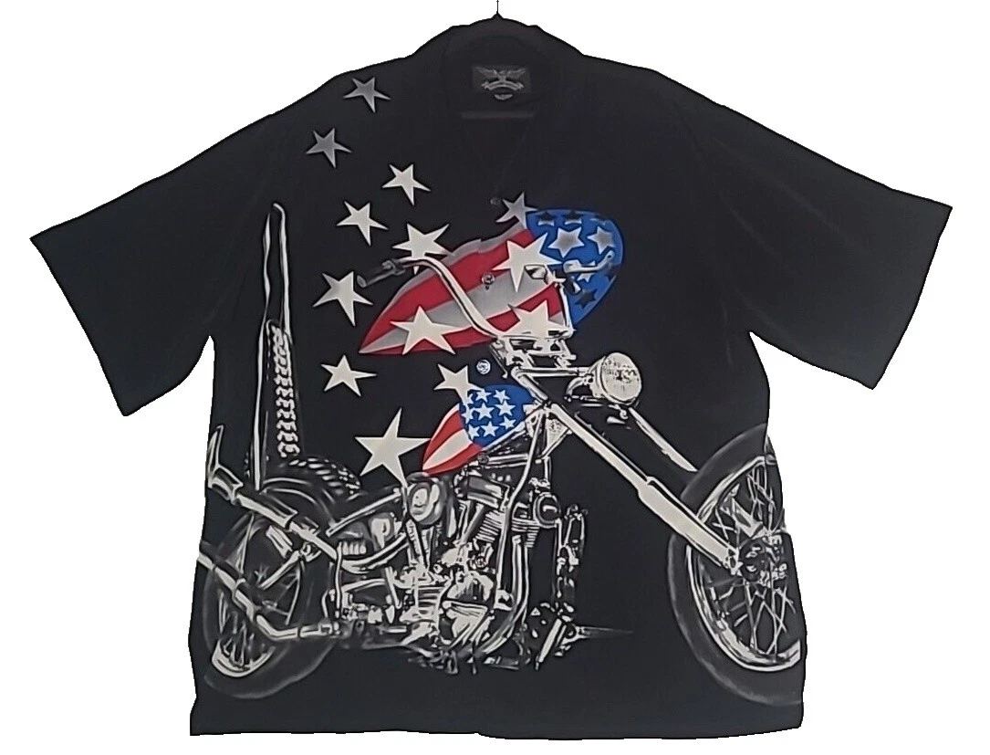 Chrome camisas negras para hombres